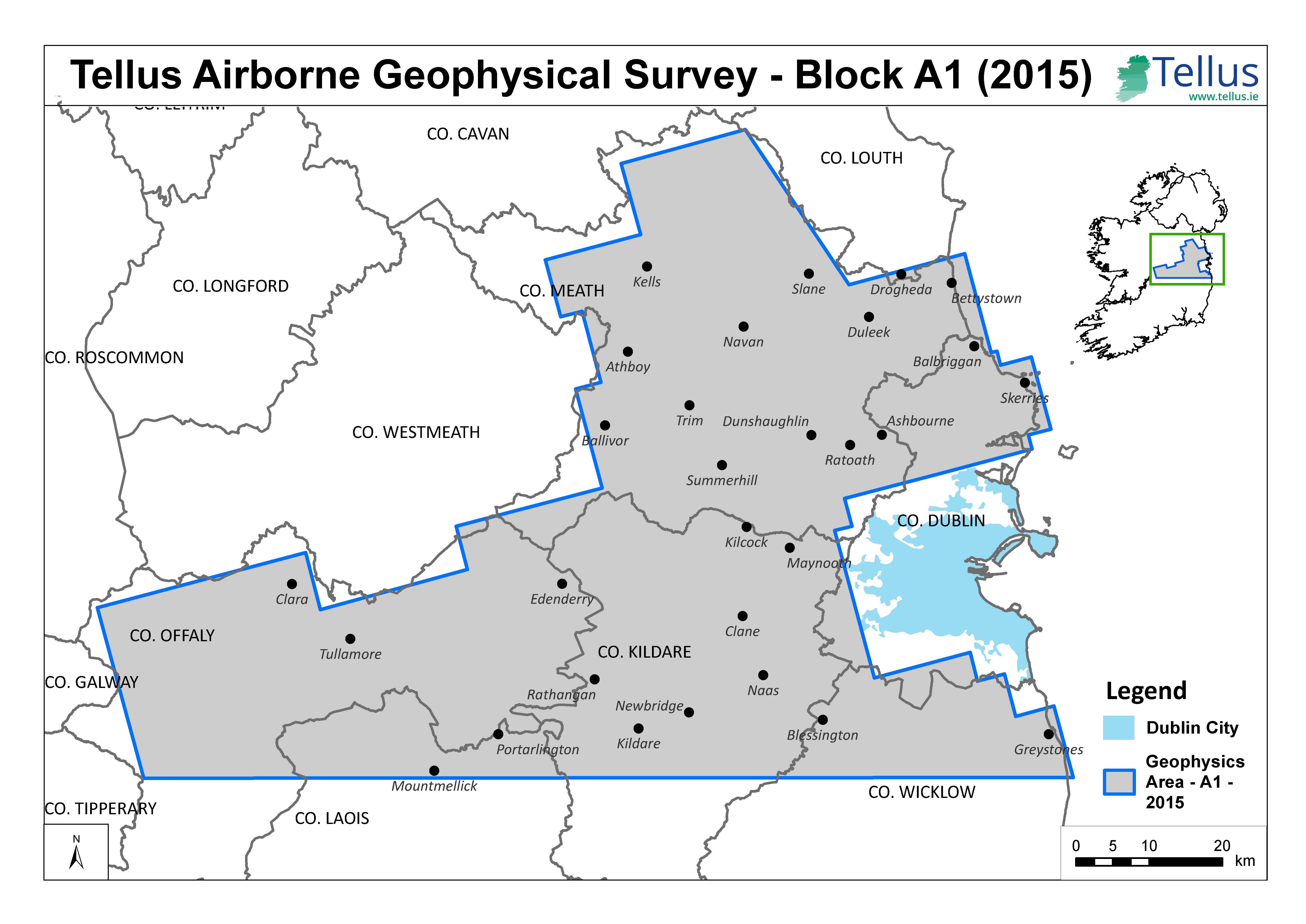 Tellus Airborne Geophysical Survey Block A1 2015