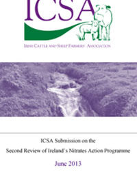 ICSA Submission On The Second Review Of The Nitrates Action Programme